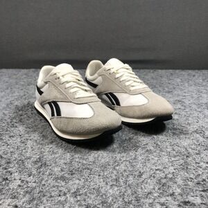 Reebok Shoes Womens Size 8‎ White Gray Suede Retro Runner Comfort Sneakers